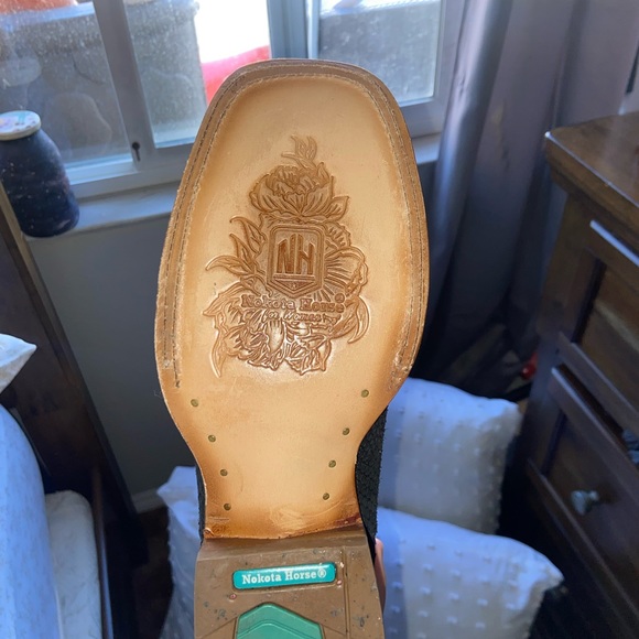 Nokota Horse Python Black Boots - Picture 5 of 5